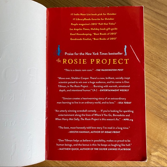The Rosie Project by Graeme Simsion Don Tillman 1 - Picture 3 of 12